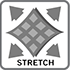 Stretch Icon: Fabrics have stretch properties